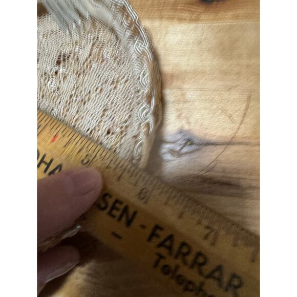 Vintage 60s Womens Small Pillbox Hat Mid Century Pink Taupe Pailettes Sequins - Picture 10 of 11